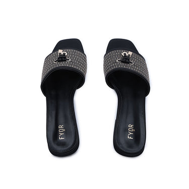 FYOR Flat Sandal #color_black
