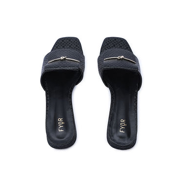FYOR Flat Sandal #color_black