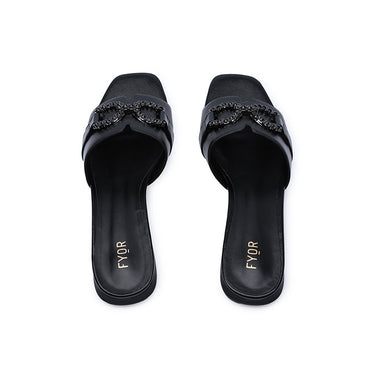 FYOR Flat Sandal #color_black