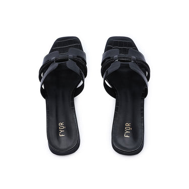 FYOR Flat Sandal #color_black