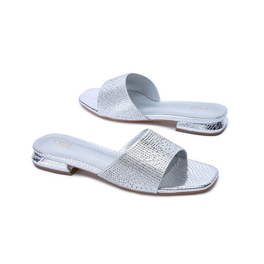 FYOR Flat Sandal #color_silver