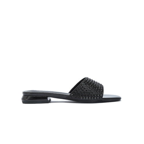 FYOR Flat Sandal #color_black