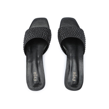 FYOR Flat Sandal #color_black