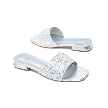 FYOR Flat Sandal #color_silver