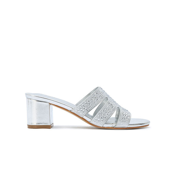 Gleaming Triple Strap Box Heel HL 251