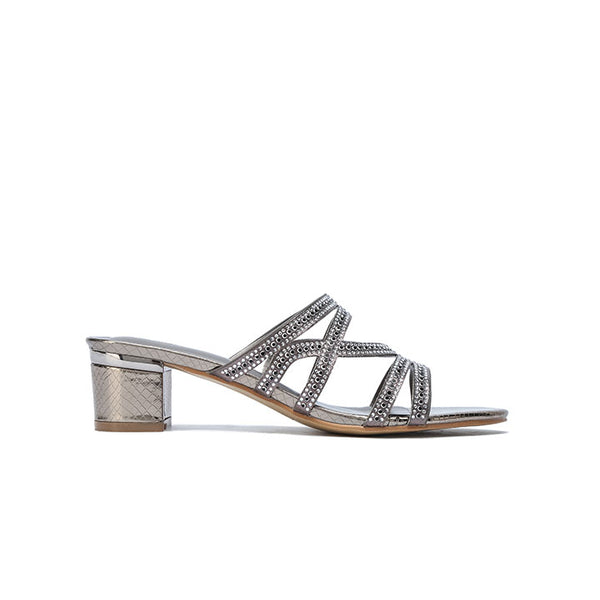 Dazzle Criss-Cross Box Heel HL 253