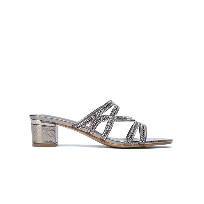 Dazzle Criss-Cross Box Heel HL 253
