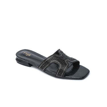 FYOR Flat Sandal #color_black