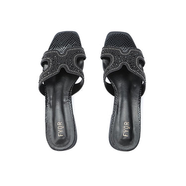 FYOR Flat Sandal #color_black