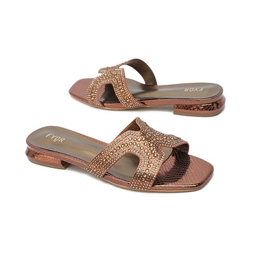 FYOR Flat Sandal #color_bronze