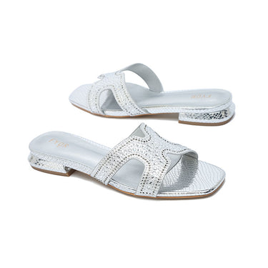 FYOR Flat Sandal #color_silver