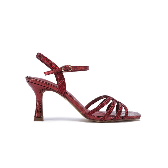 Crystal-Embellished Multi-Strap Sandals HL 288