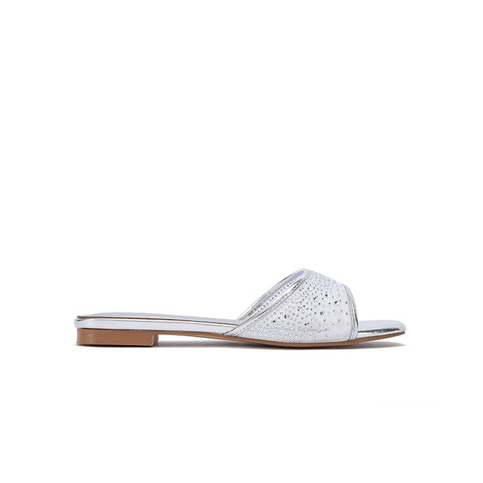 Mesh Diamante Evening Flat HL 294