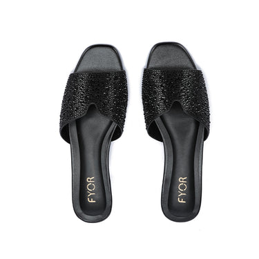 FYOR Flat Sandal #color_black