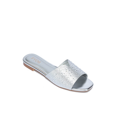 FYOR Flat Sandal #color_silver