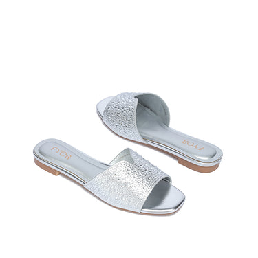 FYOR Flat Sandal #color_silver