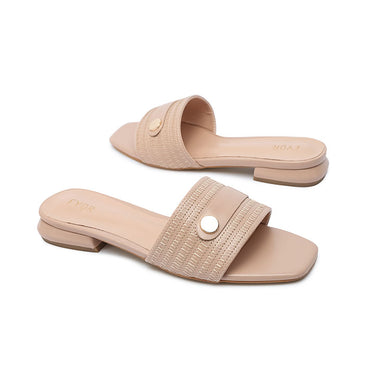 FYOR Flat Sandal #color_nude