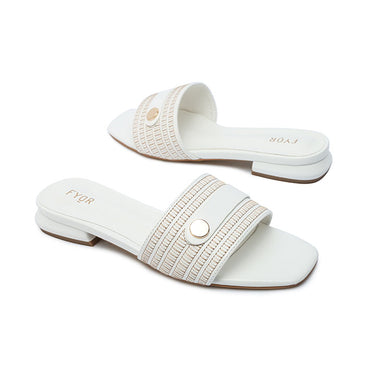 FYOR Flat Sandal #color_white