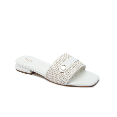 FYOR Flat Sandal #color_white