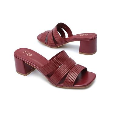FYOR Box Heel #color_maroon
