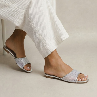 FYOR Flat Sandal #color_silver