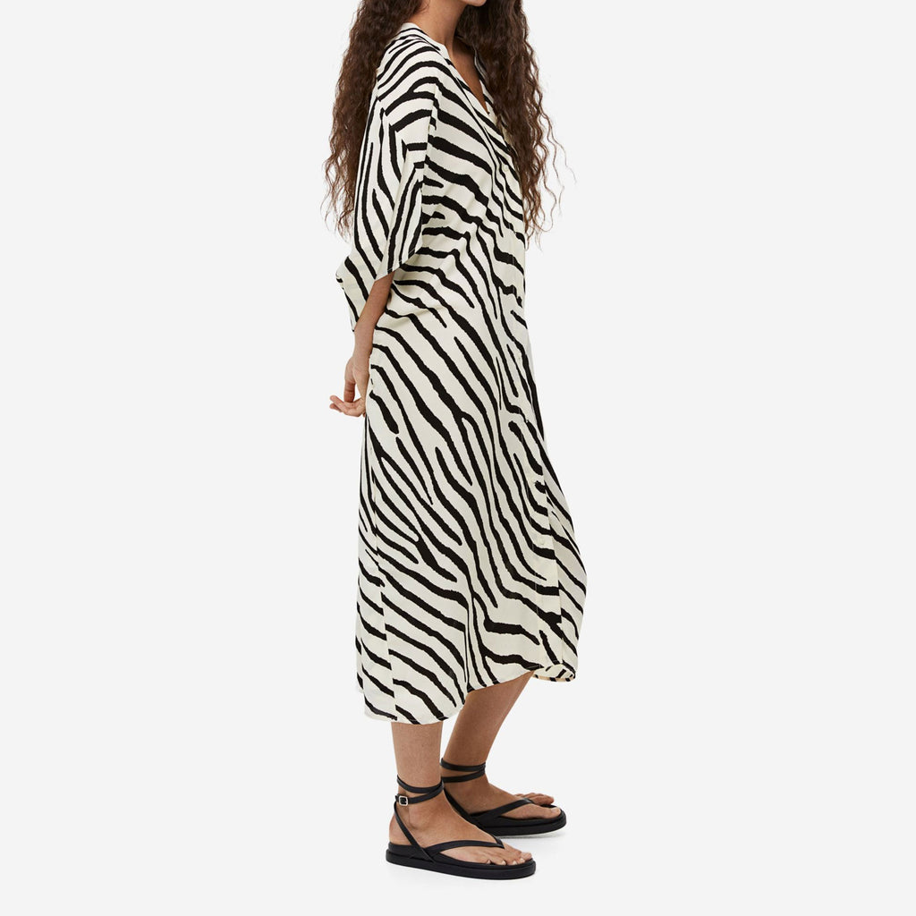 J5871 Zebra print Kaftan