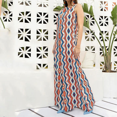 Sleeveless Zigzag Wonder JumpSuit JU5717