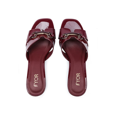 FYOR Box Heel #color_ruby