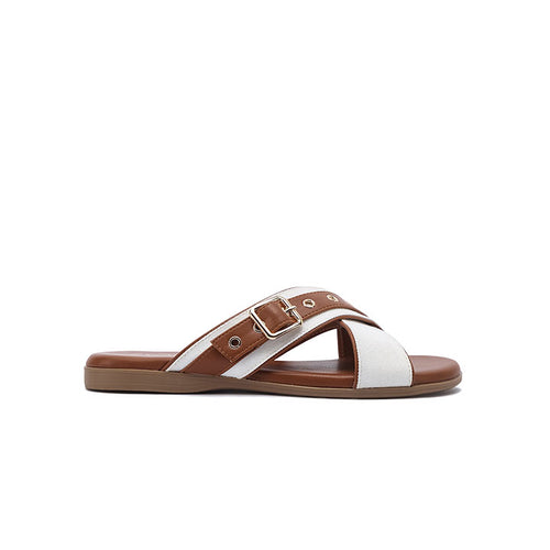 FYOR Flat Sandal #color_brown