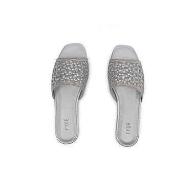Fyor MY 262 Flat sandal #color_silver