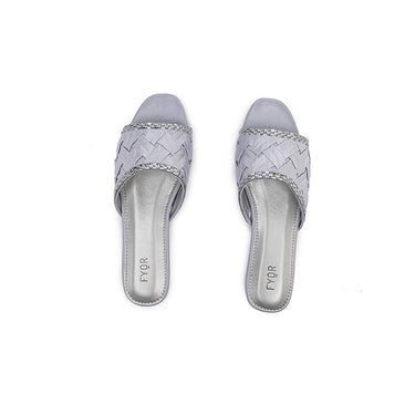 Fyor MY 263 Flat sandal #color_silver