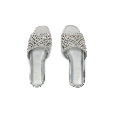 Fyor MY 286 Flat sandal #color_silver