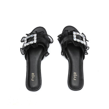 Fyor MY 316 Flat sandal #color_black
