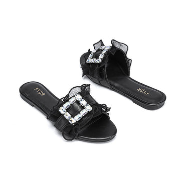 Fyor MY 316 Flat sandal #color_black