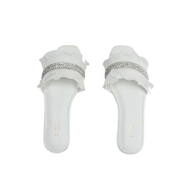 Fyor MY 317 Flat sandal #color_white