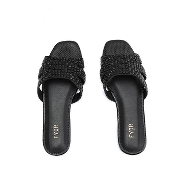 Fyor MY 333  Flat sandal #color_black