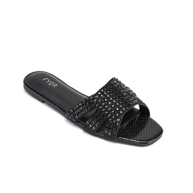 Fyor MY 333  Flat sandal #color_black