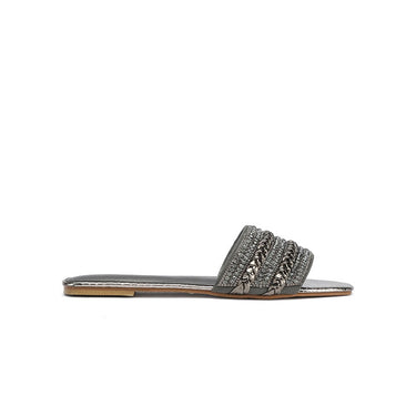 Fyor MY 334 Flat sandal #color_gunmetal