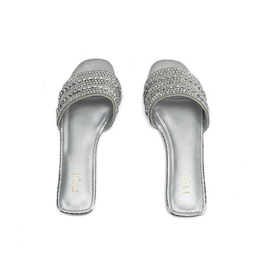 Fyor MY 334 Flat sandal #color_silver