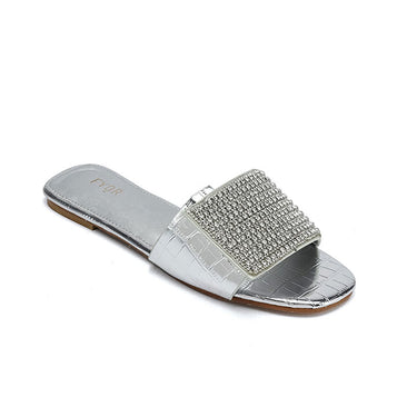 Fyor MY 342 Flat Sandal #color_silver