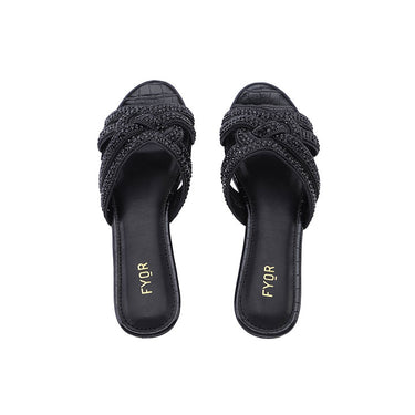 FYOR Flat Sandal #color_black