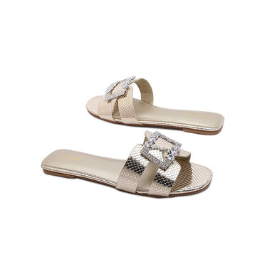 FYOR Flat Sandal #color_gold