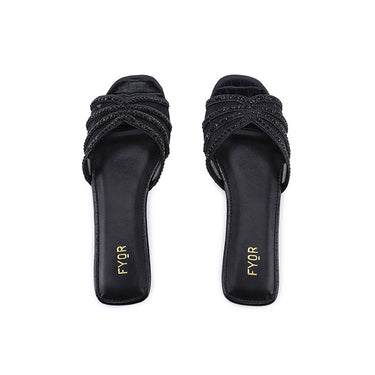 FYOR Flat Sandal #color_black