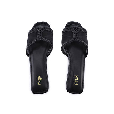 FYOR Flat Sandal #color_black