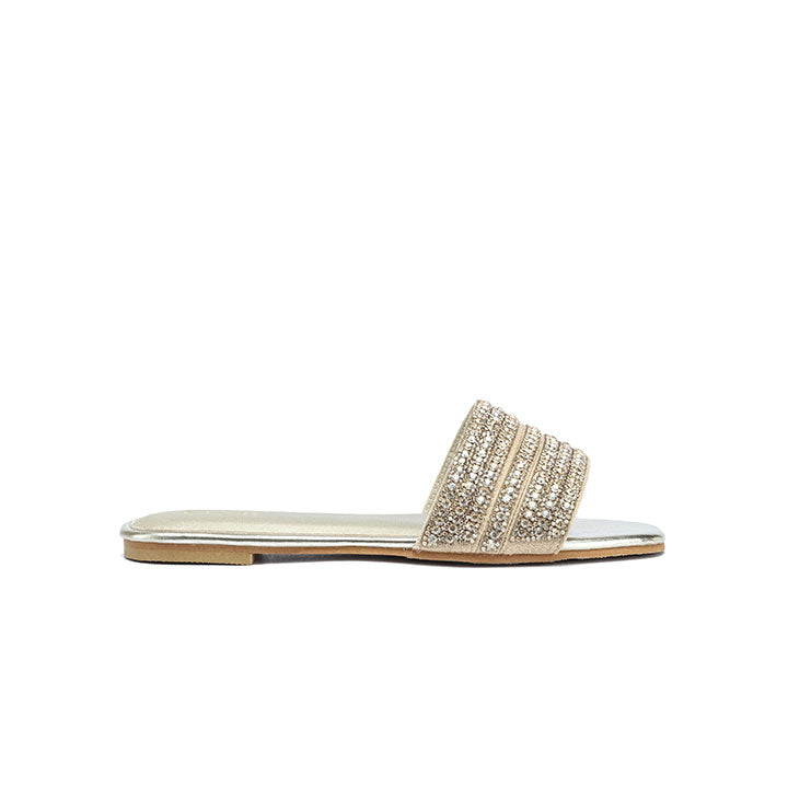 FYOR Flat Sandal #color_gold