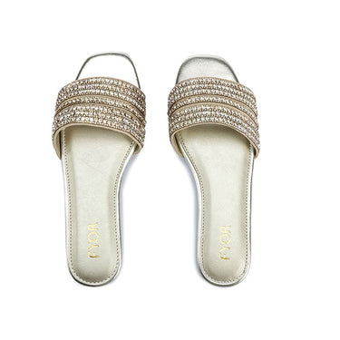 FYOR Flat Sandal #color_gold
