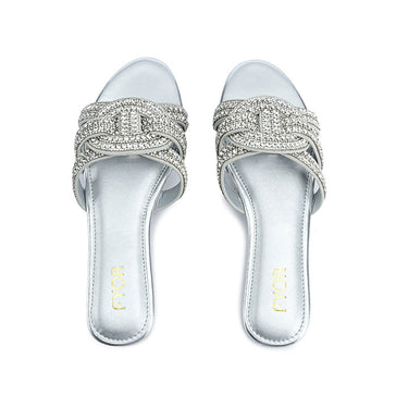 FYOR Flat Sandal #color_silver