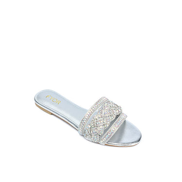 FYOR Flat Sandal #color_silver