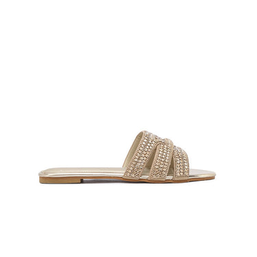 FYOR Flat Sandal #color_gold
