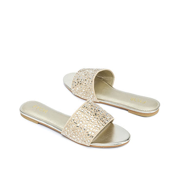 FYOR Flat Sandal #color_gold